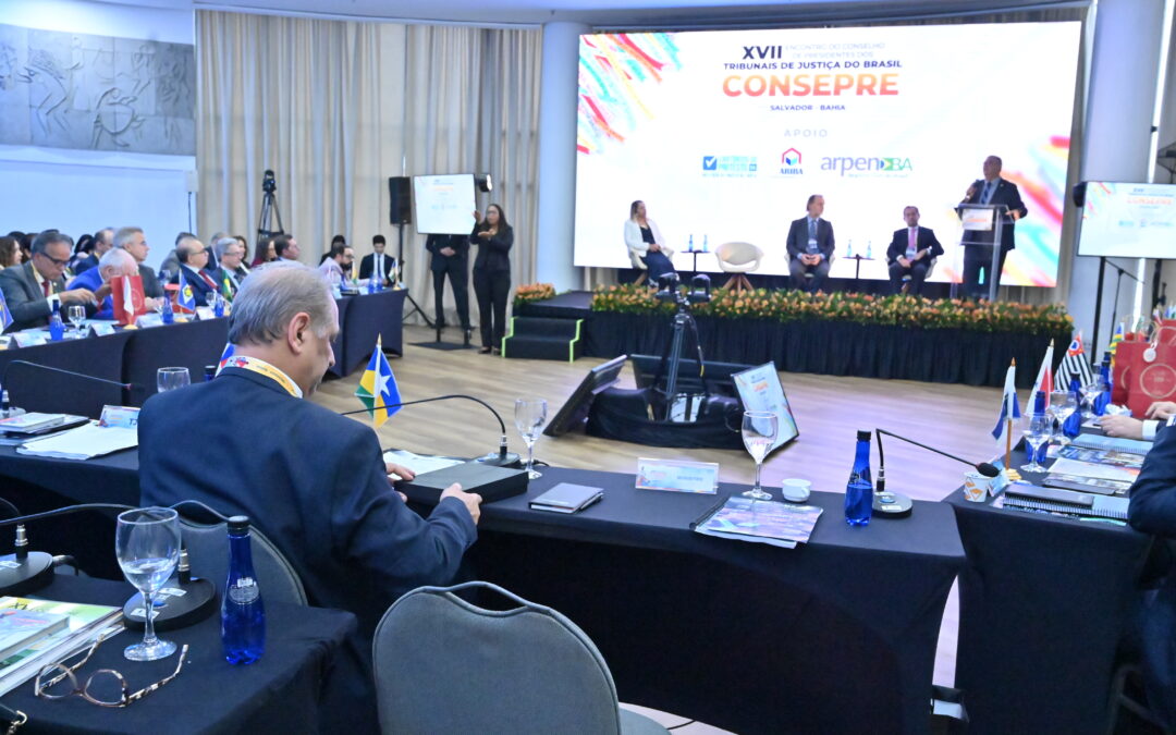 Segundo dia do XVII Encontro do Consepre destaca sustentabilidade no TJBA e tem palestra do Ministro Flávio Dino